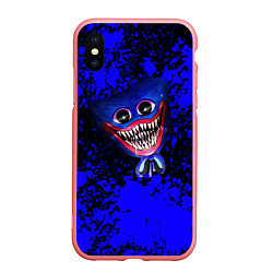 Чехол iPhone XS Max матовый Huggy Wuggy: Blue Rage, цвет: 3D-баблгам