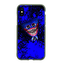 Чехол iPhone XS Max матовый Huggy Wuggy: Blue Rage