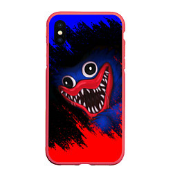 Чехол iPhone XS Max матовый Huggy Wuggy: Red Rage, цвет: 3D-красный