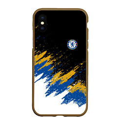 Чехол iPhone XS Max матовый CHELSEA БРЫЗГИ КРАСОК