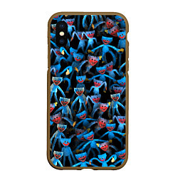 Чехол iPhone XS Max матовый Толпа Хагги Вагги, цвет: 3D-коричневый