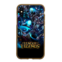 Чехол iPhone XS Max матовый LEAGUE OF LEGENDS ЛИГА ЛЕГЕНД ГЕРОИ