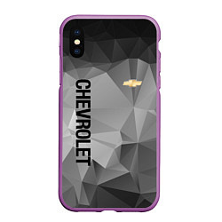 Чехол iPhone XS Max матовый Chevrolet Geometry