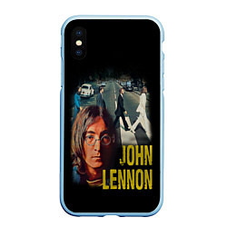 Чехол iPhone XS Max матовый The Beatles John Lennon