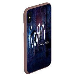 Чехол iPhone XS Max матовый Collected - Korn, цвет: 3D-коричневый — фото 2