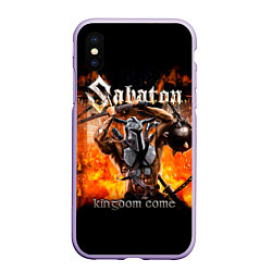 Чехол iPhone XS Max матовый Kingdom Come - Sabaton, цвет: 3D-светло-сиреневый