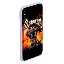 Чехол iPhone XS Max матовый Kingdom Come - Sabaton, цвет: 3D-светло-сиреневый — фото 2