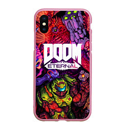 Чехол iPhone XS Max матовый DOOM ETERNAL ПАЛАЧ РОКА DOOM SLAYER