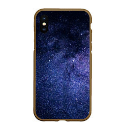 Чехол iPhone XS Max матовый Night sky, цвет: 3D-коричневый