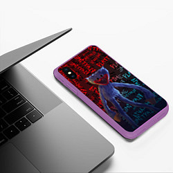 Чехол iPhone XS Max матовый HUGGY WUGGY, цвет: 3D-фиолетовый — фото 2