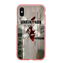 Чехол iPhone XS Max матовый Hybrid Theory Live Around The World - Linkin Park, цвет: 3D-баблгам