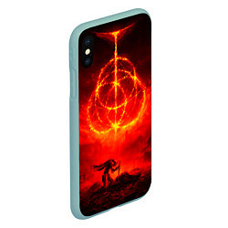Чехол iPhone XS Max матовый Алое Пламя и Рыцарь ER, цвет: 3D-мятный — фото 2