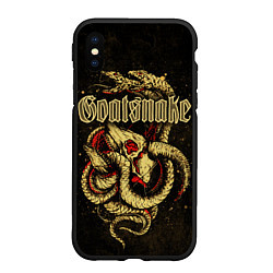 Чехол iPhone XS Max матовый Goatsnake, Flower of Disease, цвет: 3D-черный