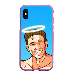 Чехол iPhone XS Max матовый BILLY HERRINGTON, цвет: 3D-фиолетовый