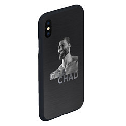 Чехол iPhone XS Max матовый Giga Chad, цвет: 3D-черный — фото 2