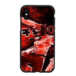 Чехол iPhone XS Max матовый Chainsaw Man, Дэнджи