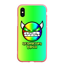 Чехол iPhone XS Max матовый Geometry Dash, цвет: 3D-баблгам