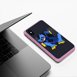 Чехол iPhone XS Max матовый ВОТ И ХАГГИ ВАГГИ - POPPY PLAYTIME, цвет: 3D-розовый — фото 2