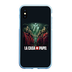 Чехол iPhone XS Max матовый ПЕРСОНАЖИ БУМАЖНЫЙ ДОМ - LA CASA DE PAPEL