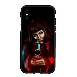 Чехол iPhone XS Max матовый БУМАЖНЫЙ ДОМ ОРУЖИЕ- LA CASA DE PAPEL