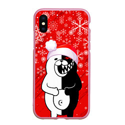 Чехол iPhone XS Max матовый НОВОГОДНИЙ MONOKUMA