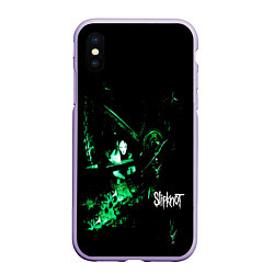 Чехол iPhone XS Max матовый Mate Feed Kill Repeat - Slipknot, цвет: 3D-светло-сиреневый