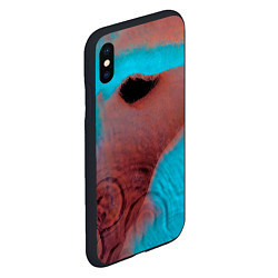 Чехол iPhone XS Max матовый Meddle - Pink Floyd, цвет: 3D-черный — фото 2