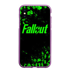 Чехол iPhone XS Max матовый FALLOUT ПУПСЫ ПАТТЕРН ЗЕЛЁНЫЙ ЯДЕРНАЯ ЗИМА