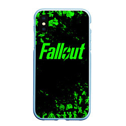 Чехол iPhone XS Max матовый FALLOUT ПУПСЫ ПАТТЕРН ЗЕЛЁНЫЙ ЯДЕРНАЯ ЗИМА