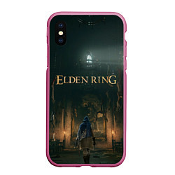 Чехол iPhone XS Max матовый Elden Ring - логово, цвет: 3D-малиновый