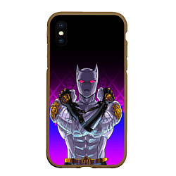 Чехол iPhone XS Max матовый JOJO KILLER QUEEN КОРОЛЕВА УБИЙЦА FIRE STYLE