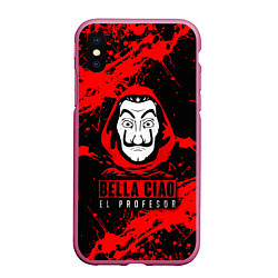 Чехол iPhone XS Max матовый БУМАЖНЫЙ ДОМ LA CASA DE PAPEL BELLA CIAO