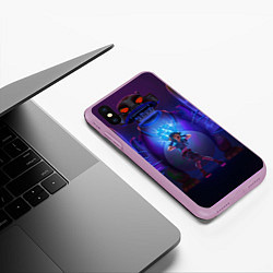 Чехол iPhone XS Max матовый Малышка Джинкс, цвет: 3D-сиреневый — фото 2