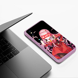 Чехол iPhone XS Max матовый 02, ZERO TWO, DARLING IN THE FRANXX, цвет: 3D-сиреневый — фото 2