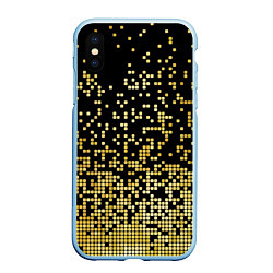 Чехол iPhone XS Max матовый Fashion Pattern 2028, цвет: 3D-голубой