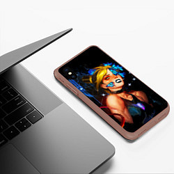 Чехол iPhone XS Max матовый Jojo Stone Ocean Jolyne cujoh, цвет: 3D-коричневый — фото 2