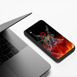 Чехол iPhone XS Max матовый МЕЧИ КРАТОСА, БОГ ВОЙНЫ, цвет: 3D-черный — фото 2