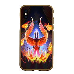 Чехол iPhone XS Max матовый DOTA 2 ФЕНИКС