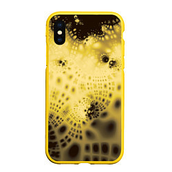 Чехол iPhone XS Max матовый Коллекция Journey Желтый 588-4, цвет: 3D-желтый