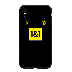 Чехол iPhone XS Max матовый Haaland 9 - Borussia Dortmund