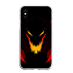 Чехол iPhone XS Max матовый DOTA 2 SHADOW FIEND ТЕНЬ ОГОНЬ