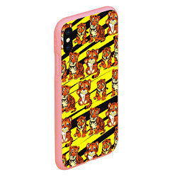 Чехол iPhone XS Max матовый Няшные Тигрята, цвет: 3D-баблгам — фото 2