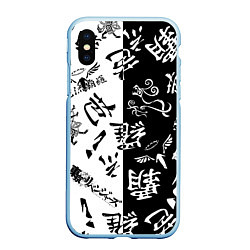 Чехол iPhone XS Max матовый Tokyo Revengers Black & White