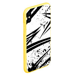 Чехол iPhone XS Max матовый Токийские мстители - Геометрия, цвет: 3D-желтый — фото 2