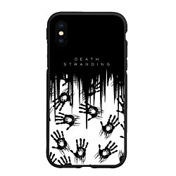 Чехол iPhone XS Max матовый Death Stranding Отпечаток ладони