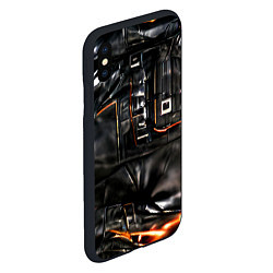 Чехол iPhone XS Max матовый Стиль терминатора, цвет: 3D-черный — фото 2