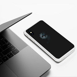 Чехол iPhone XS Max матовый Волчьи руны, цвет: 3D-белый — фото 2
