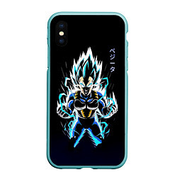 Чехол iPhone XS Max матовый Разряд молнии Гоку - Dragon Ball