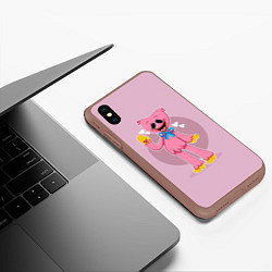 Чехол iPhone XS Max матовый KISSY MISSY POPPY PLAYTIME ПОППИ ПЛЕЙТАЙМ КИССИ МИ, цвет: 3D-коричневый — фото 2