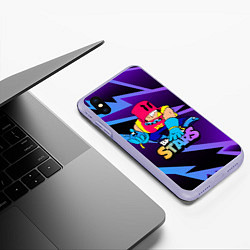 Чехол iPhone XS Max матовый GROM BRAWL STARS ГРОМ АРТн, цвет: 3D-светло-сиреневый — фото 2